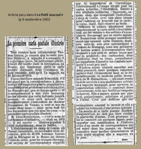 Article petit journal 6 sept 1902
