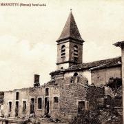 Apremont la foret 55 marbotte l eglise saint gerard 1914 1918