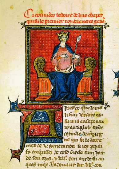 Hugues Capet sur son trône