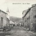 La rue de l'église, cpa