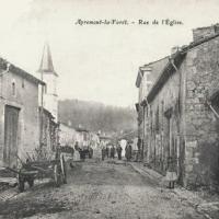 Apremont la foret 55 la rue de l eglise cpa
