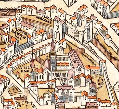 Abbaye Sainte Geneviève en 1550