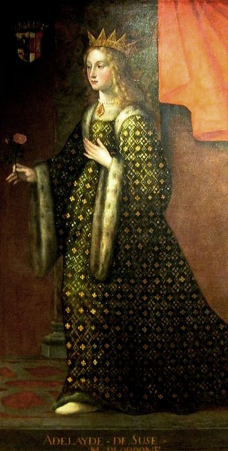 Adelaide de Suse, son épouse, portrait du XVIIIe