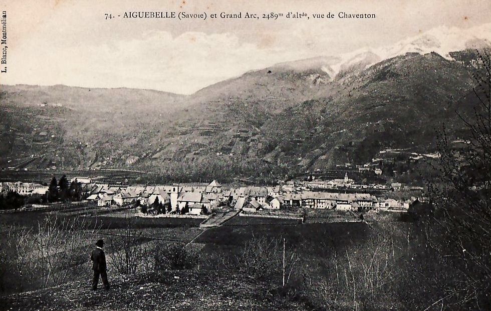 Aiguebelle (Savoie) Vue panoramique CPA