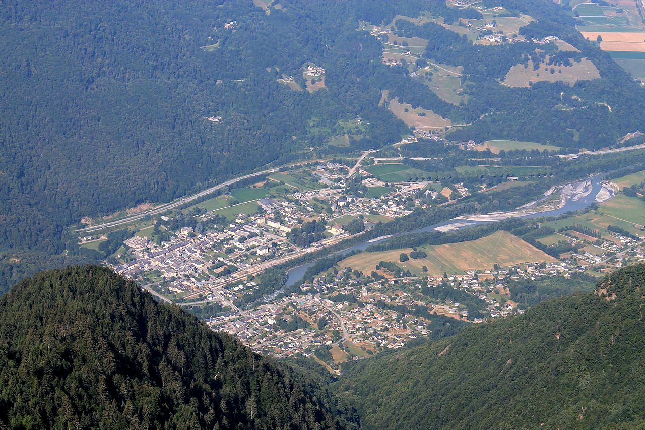 Aiguebelle (Savoie) Vue aérienne