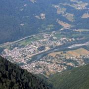 Aiguebelle (Savoie) Vue aérienne