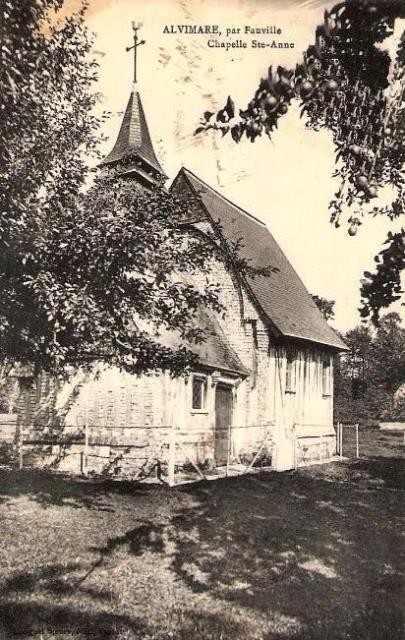 Alvimare seine maritime chapelle des blanques ou ste anne cpa