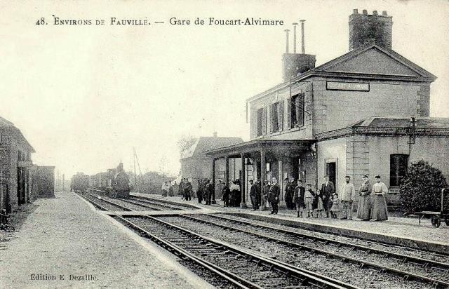 Alvimare seine maritime gare de foucart alvimare 1907 cpa