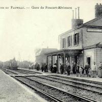 Alvimare seine maritime gare de foucart alvimare 1907 cpa