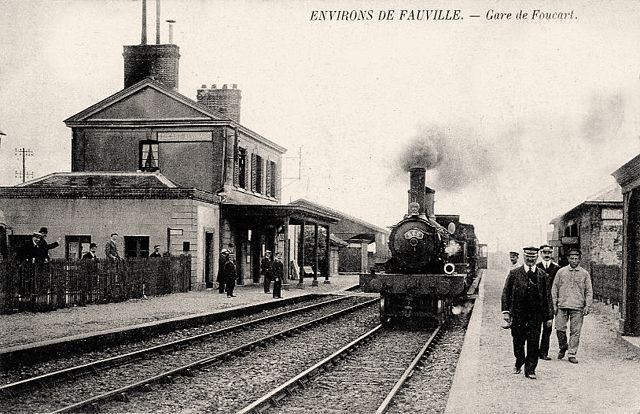Alvimare seine maritime gare de foucart alvimare cpa
