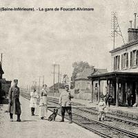 Alvimare seine maritime gare de foucart alvimare cpa