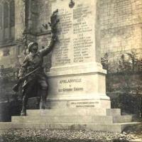 Amblainville oise cpa monument aux morts