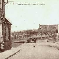 Amblainville oise cpa place de l eglise