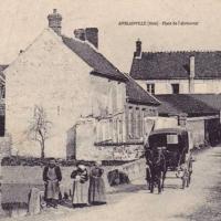 Amblainville oise cpa place et abreuvoir