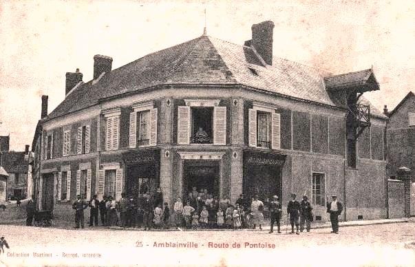 Amblainville oise cpa route de pontoise