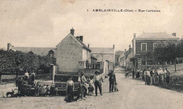 Amblainville oise cpa rue corberue