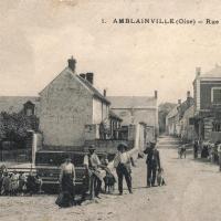 Amblainville oise cpa rue corberue