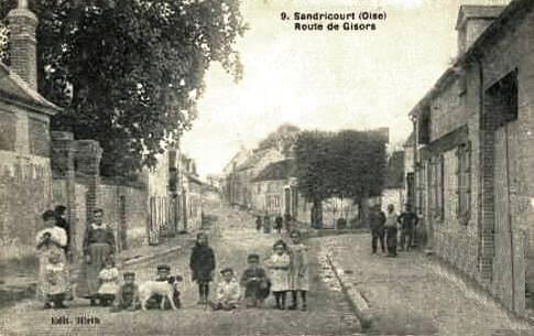 Amblainville oise cpa sandricourt route de gisors