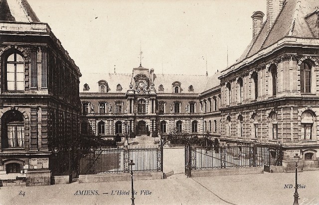 Amiens somme l hotel de ville cpa