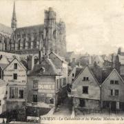 Amiens somme la cathedrale notre dame vue de la place du don cpa