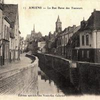 Amiens somme la rue basse des tanneurs cpa