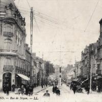 Amiens somme la rue de noyon cpa