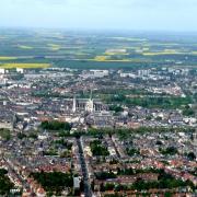 Amiens somme vue aerienne