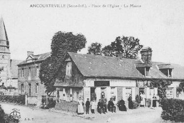 Ancourteville seine maritime eglise mairie et epicerie 