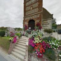 Ancourteville seine maritime entree de l eglise et cimetiere 