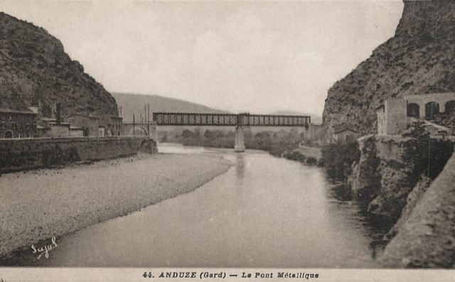 Le pont métallique, cpa