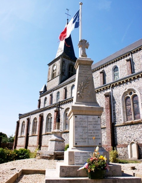 Anveville seine maritime eglise et monument aux morts
