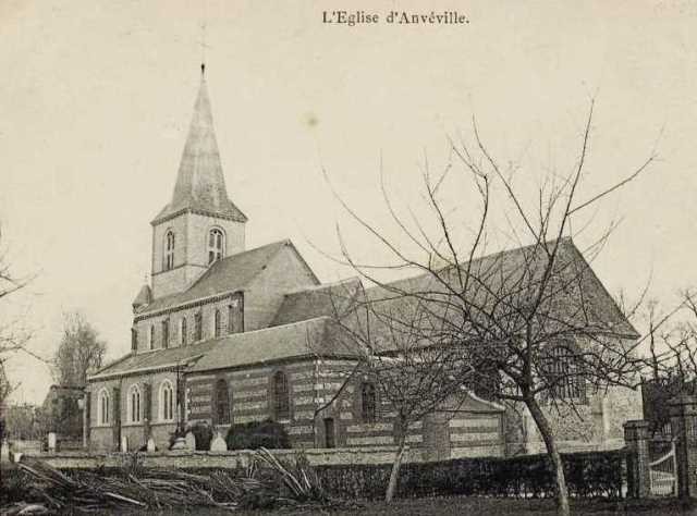 Anveville seine maritime eglise saint pierre en 1904 cpa