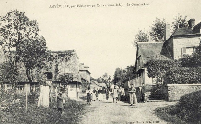 Anveville seine maritime grande rue cpa