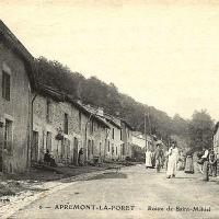 Apremont la foret 55 la route de saint mihiel cpa