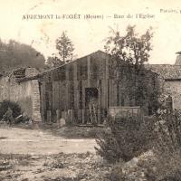 Apremont la foret 55 la rue de l eglise cpa
