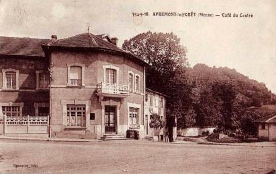 Apremont la foret 55 le cafe du centre cpa