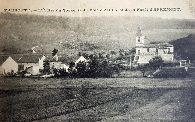 Apremont la foret 55 marbotte l eglise saint gerard cpa