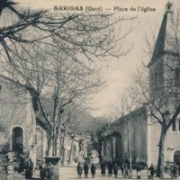 La place de l' église (cpa)
