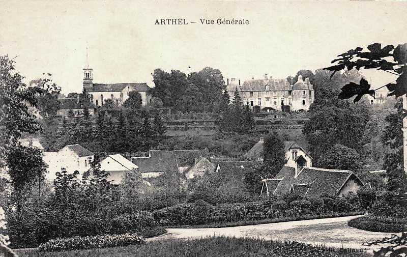 Arthel (Nièvre) Vue générale CPA