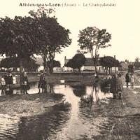 Athies-sous-Laon (Aisne) CPA champ palandier