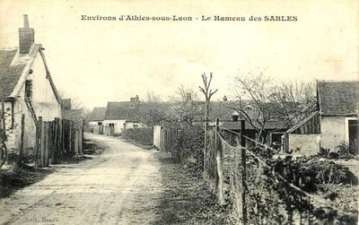 Athies-sous-Laon (Aisne) CPA hameau des sables