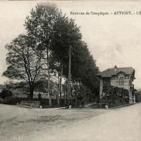 Attichy oise cpa entree du village