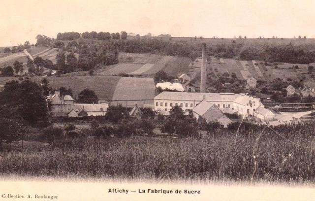 Attichy oise cpa fabrique de sucre