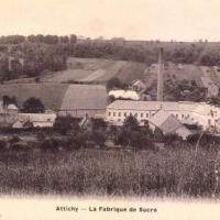 Attichy oise cpa fabrique de sucre