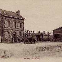 Attichy oise cpa gare