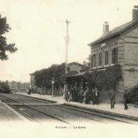 Attichy oise cpa gare