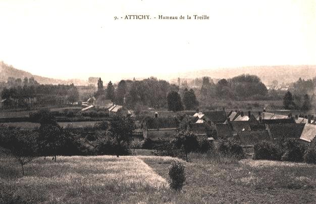 Attichy oise cpa hameau de la treille