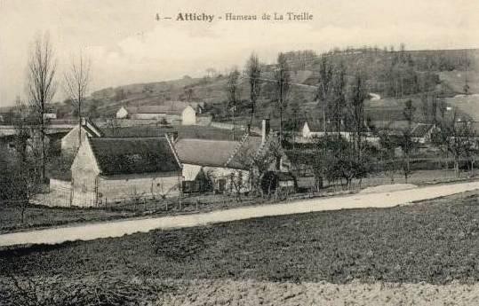 Attichy oise cpa hameau de la treille 1908