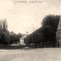 Attichy oise cpa jeu de paume