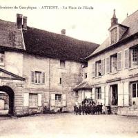 Attichy oise cpa place de l ecole